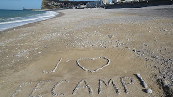 En la playa