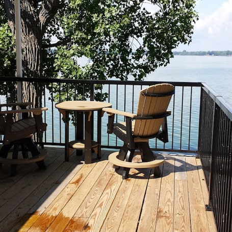 Property grounds. Lakefront cottage with stunning views and plenty of sun.