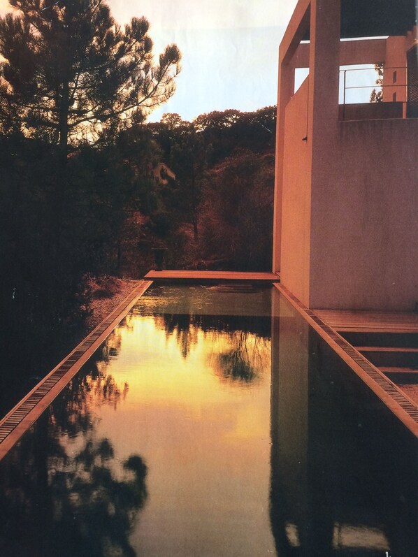 Piscine extérieure, piscine chauffée