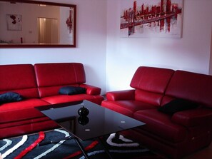 TV, DVD player, books