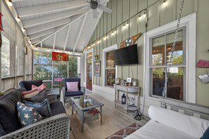 Smart TV, DVD player, books