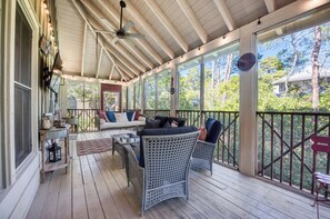 Smart TV, DVD player, books