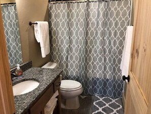 Free toiletries, hair dryer, towels