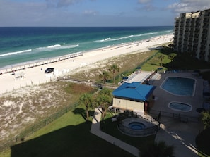 Enjoy ocean views from the comfort of your room or relax by the pool with a hot tub and lounge chairs.