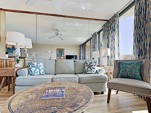 TV, DVD player, books - Where Tiki Torches Glow Kihei Remodeled Oceanfront Condo Ocean Views Pool (Kihei)