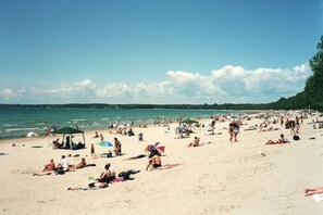 Tæt på stranden, badehåndklæder