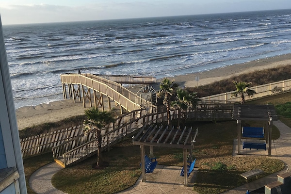 Beach Access and View from Balcony