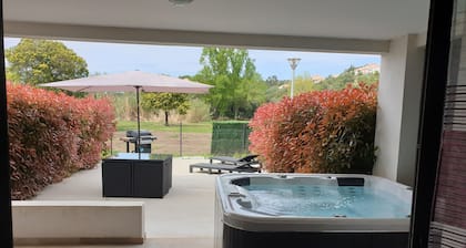 Apartment T2 55 m² terrace 4ps, air conditioning, jacuzzi...