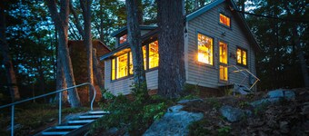 "Wicked Cute" -lägret - på Norton Pond nära Camden och Maine Coast