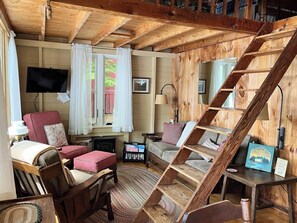 Smart TV, books, stereo