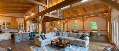 TV, fireplace, DVD player, ping pong