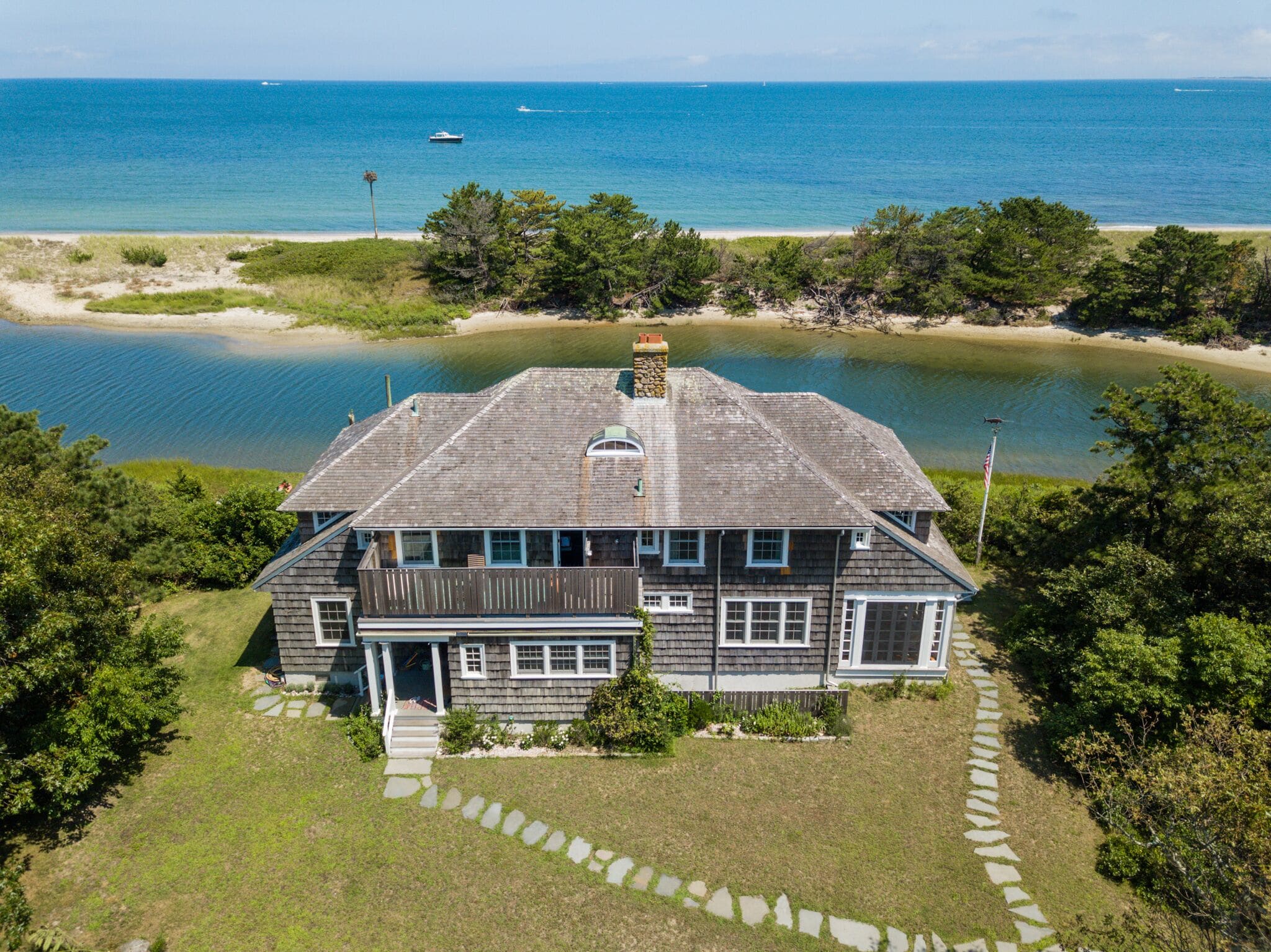 This unique home was
carefully renovated to maintain its original character.