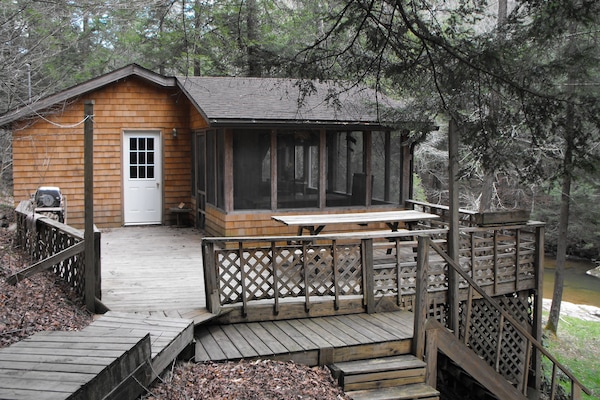Side view of cabin.