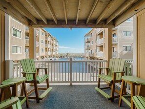 Terrace/patio - Sand Pebbles A3 | Ocean View + Community Pool! (CAROLINA BEACH)
