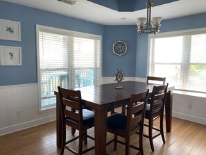 Dining - Sunny Beach OCEANVIEW HOME!  one minute walk to BEACH!  (Galveston)