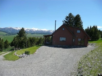 View of SkyArbor looking toward the Crazy Mountains.