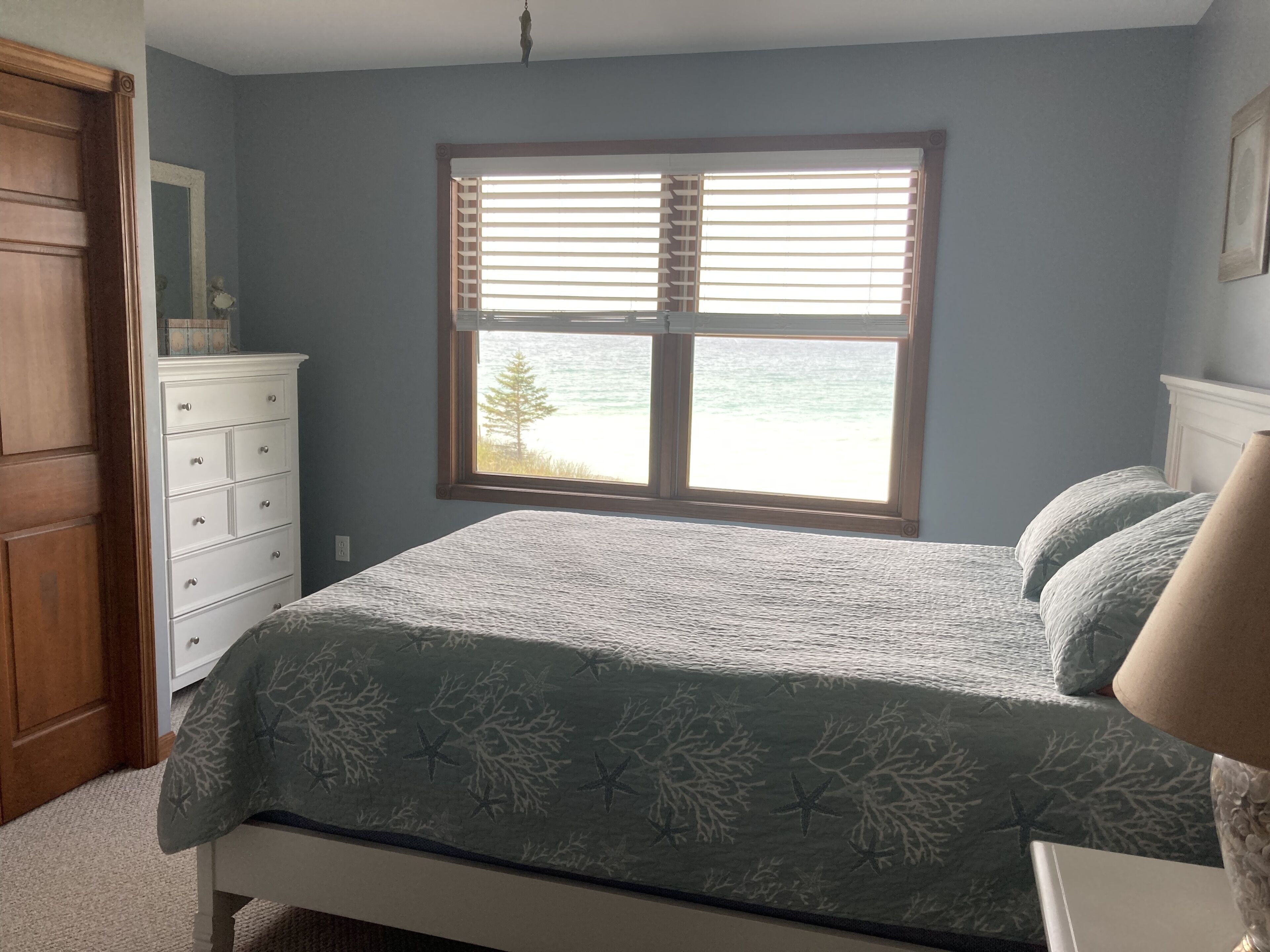 Lake Mich. Beachfront 4 bedroom Home with Fantastic Views and private beach   