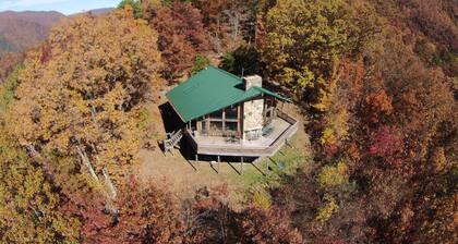 Enjoy Beautiful Views of Cold Mountain from a huge deck at 3600' at "Old Sarum"