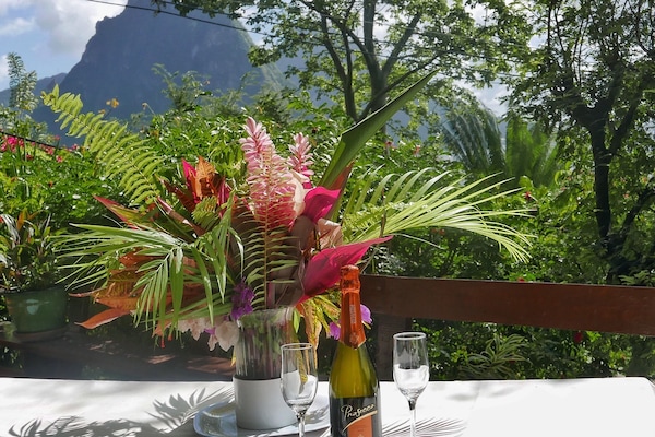 屋外ダイニングエリア