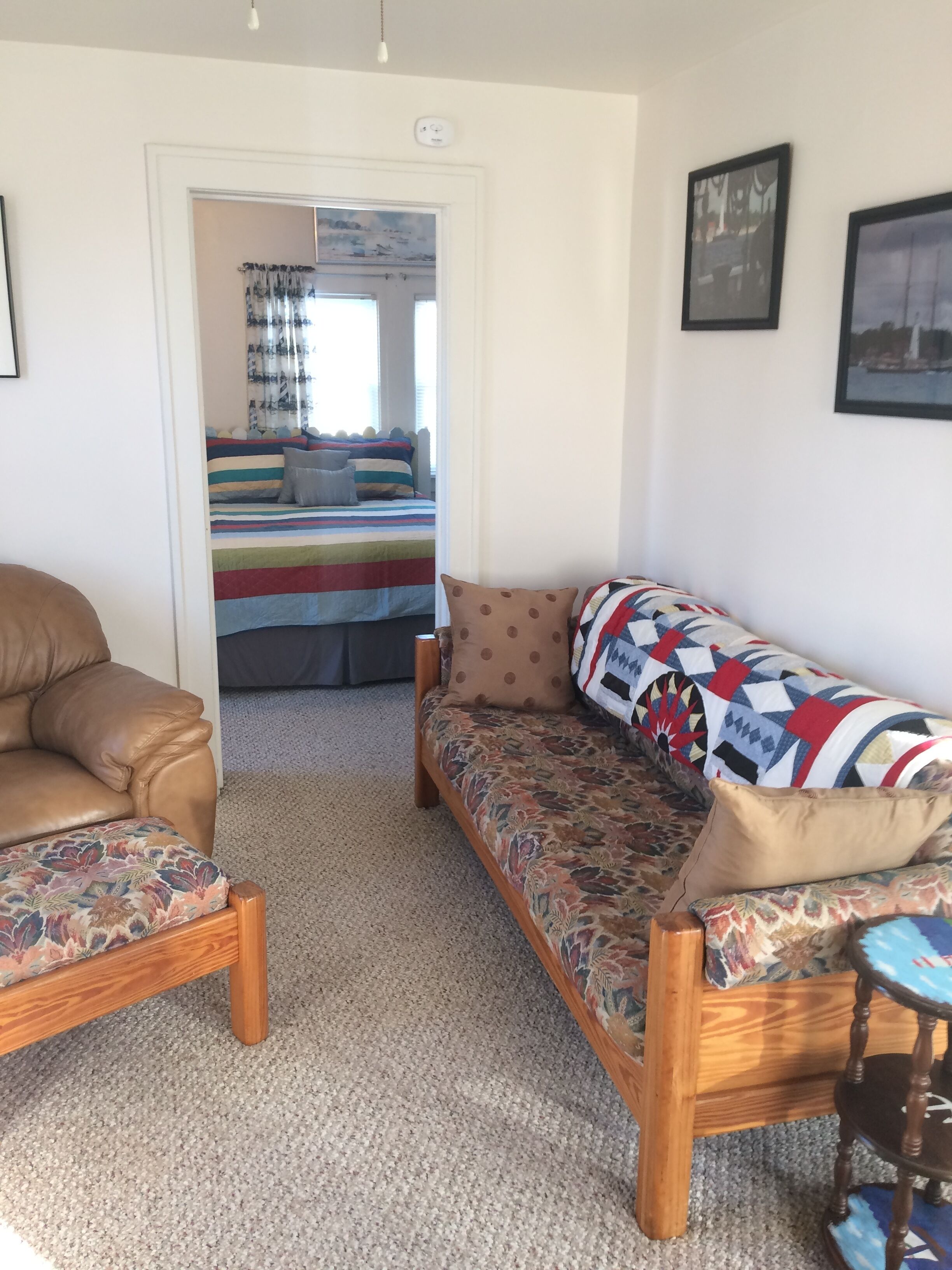 Our Port Cabin is clean & comfy & comes with boat slip & trailer parking! 
