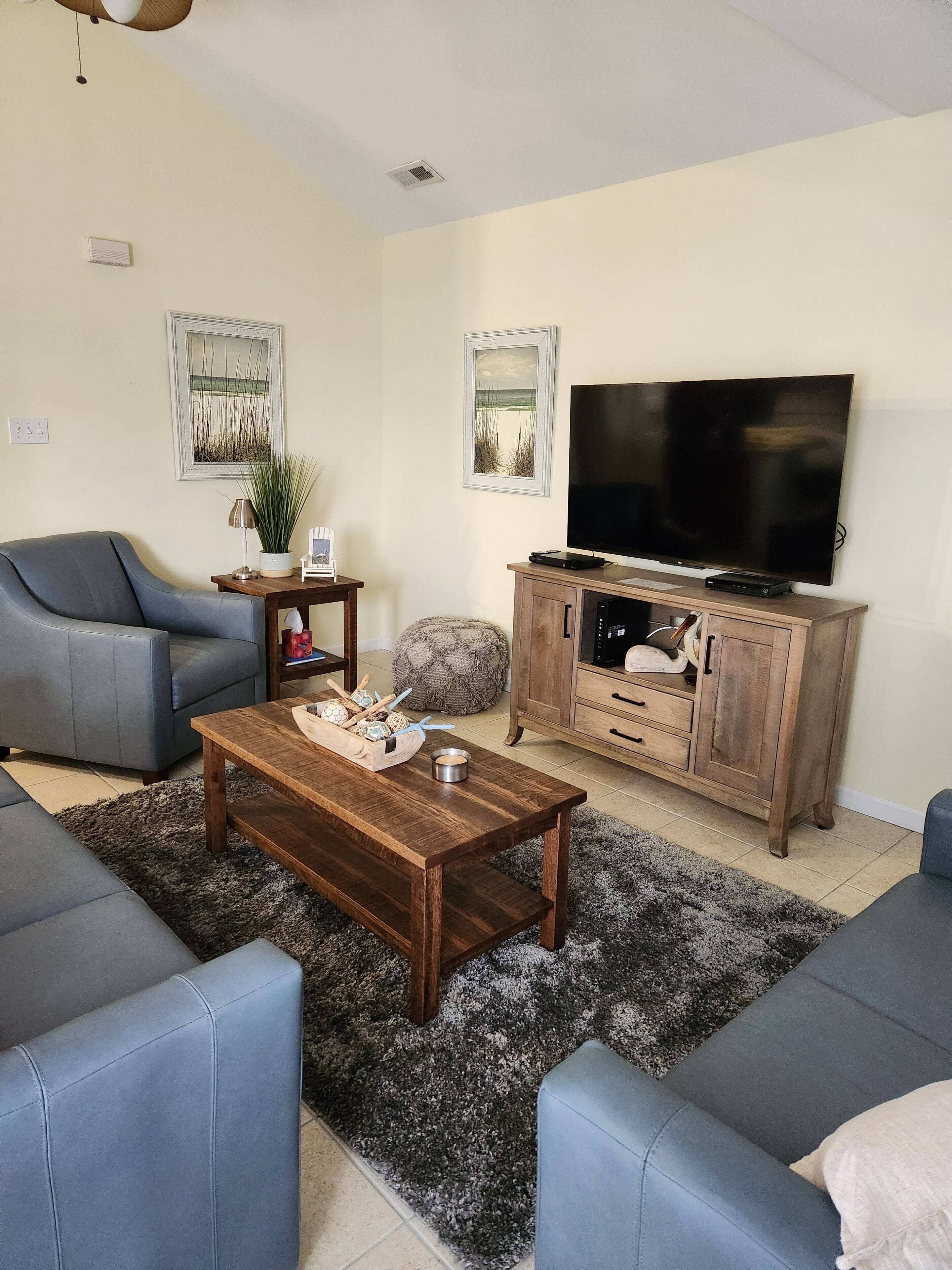 Smart TV, DVD player, books