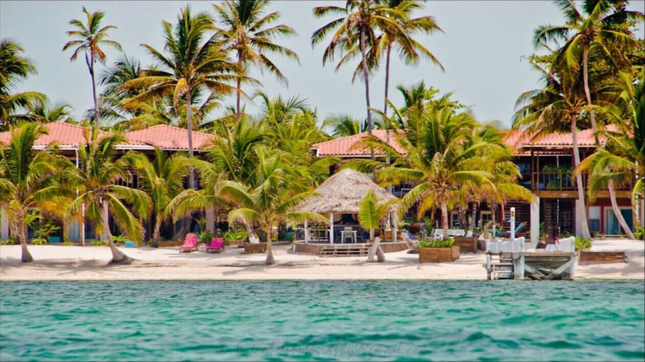 On the beach, sun loungers, beach towels