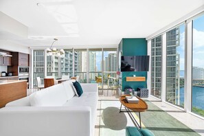 TV, streaming services, offices - Spacious Brickell Suite | Walk to Metro & Dining (Miami)