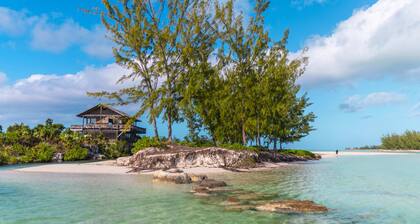Impresionante casa frente al mar en exclusivo Parrot Cay