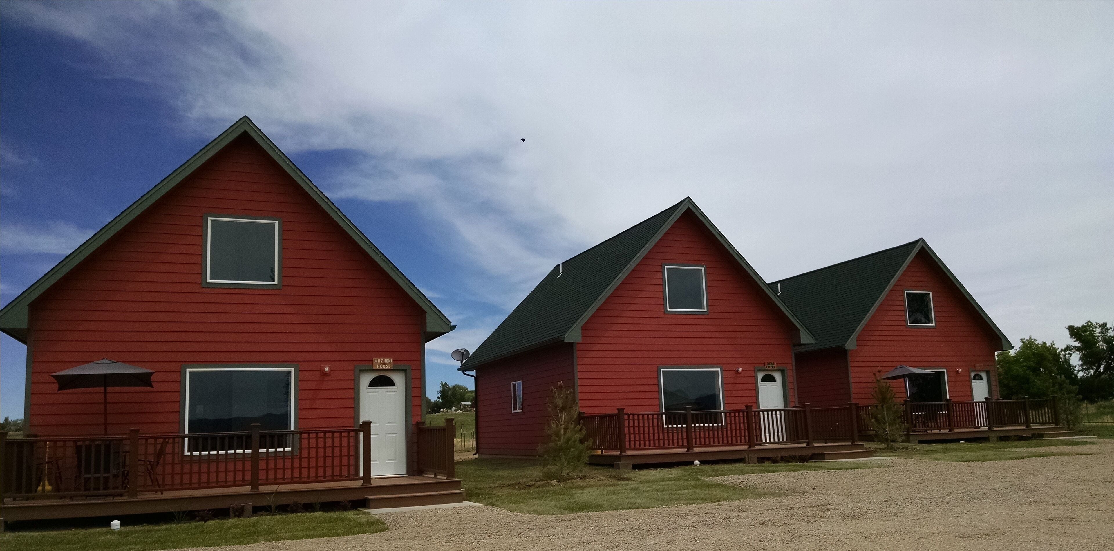 Stone Turtle Lodges has 3 luxurious individual cabins 3 miles north of Cortez.