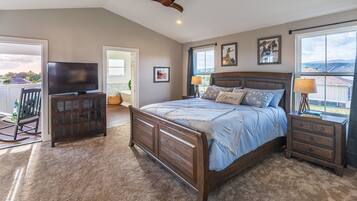 6 bedrooms, iron/ironing board, travel cot, free WiFi