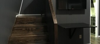 Kabine mit Blick auf Yarborough Landing und Millwood Lake