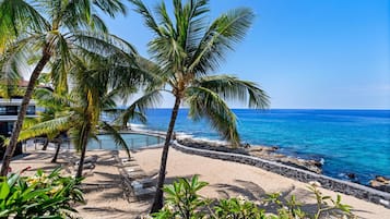 Sun loungers, beach towels