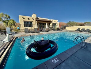 Una piscina climatizada