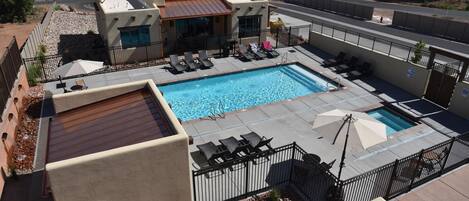 A heated pool