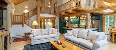 TV, fireplace, DVD player, offices
