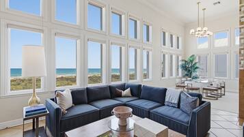 House, 6 Bedrooms | Living area | TV, fireplace, offices