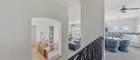 House, 6 Bedrooms | Living area | TV, fireplace, offices
