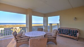 House, 6 Bedrooms | Terrace/patio - Manu Kai - Beachfront House With Private Pool And Hot Tub 6 Bedroom Home by RedAwning (South Padre Island)