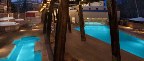 Indoor pool, a heated pool