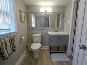 Duschwanne, Haartrockner, Toilettenpapier