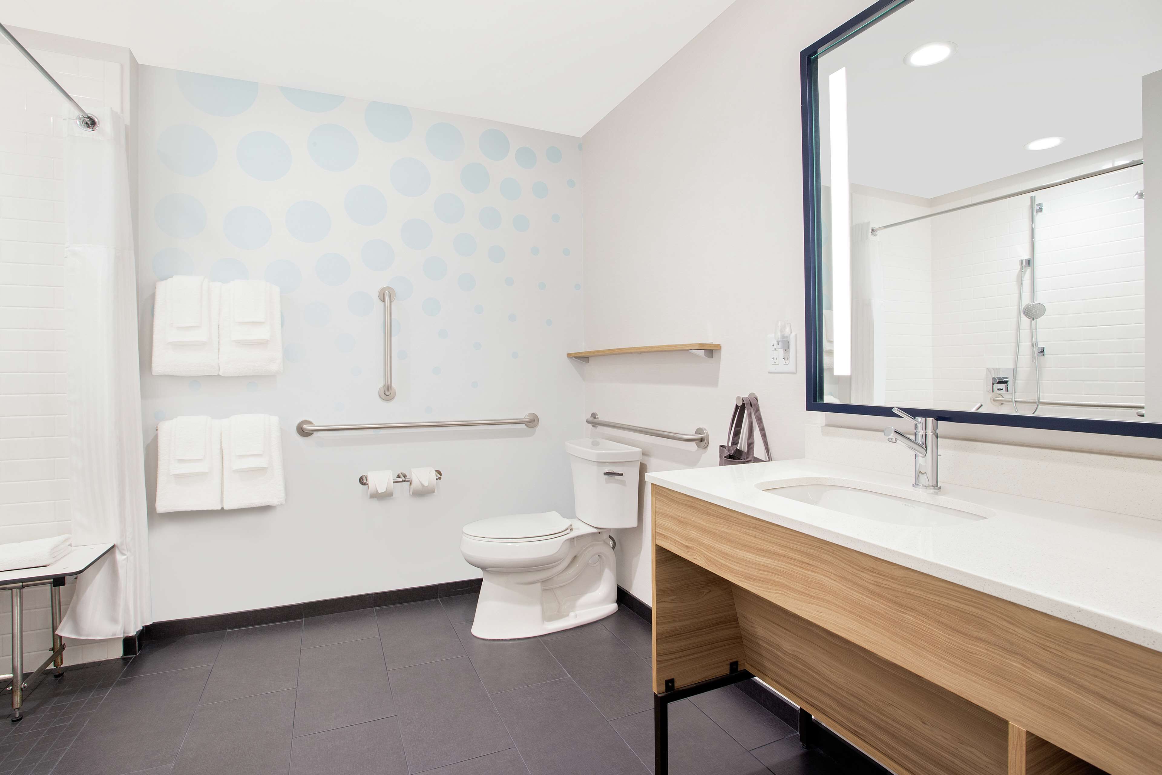 free toiletries, hair dryer, towels