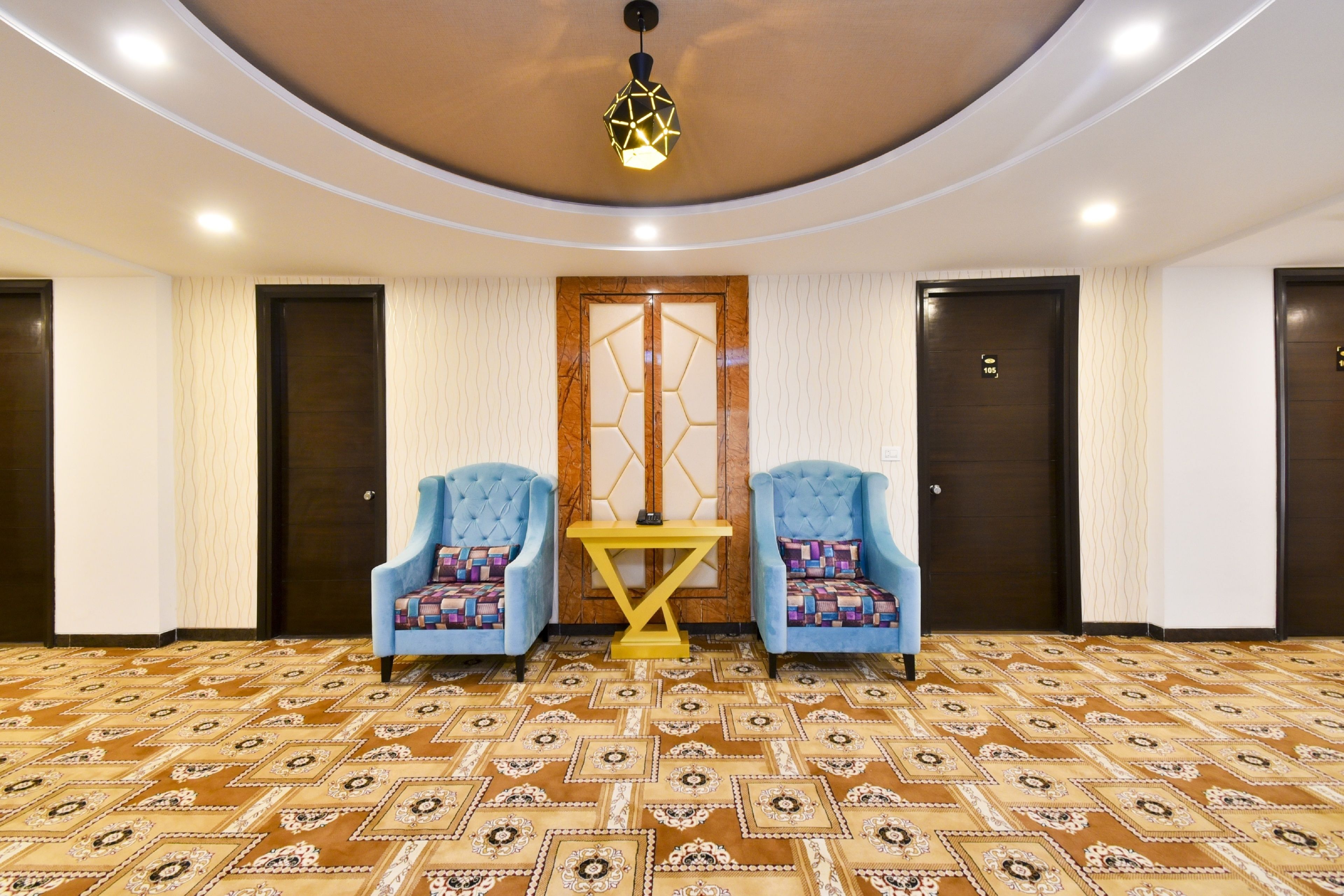 Sittområde i lobbyn