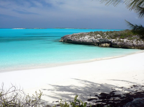 On hilltop with pool. Only 400 feet down to waterfront, dock & kayaks.