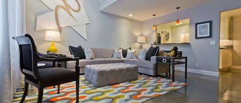 Smart TV, fireplace, printers