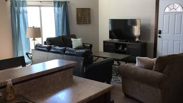 TV, video games, DVD player, stereo