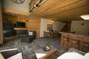 TV, fireplace, DVD player, ping pong