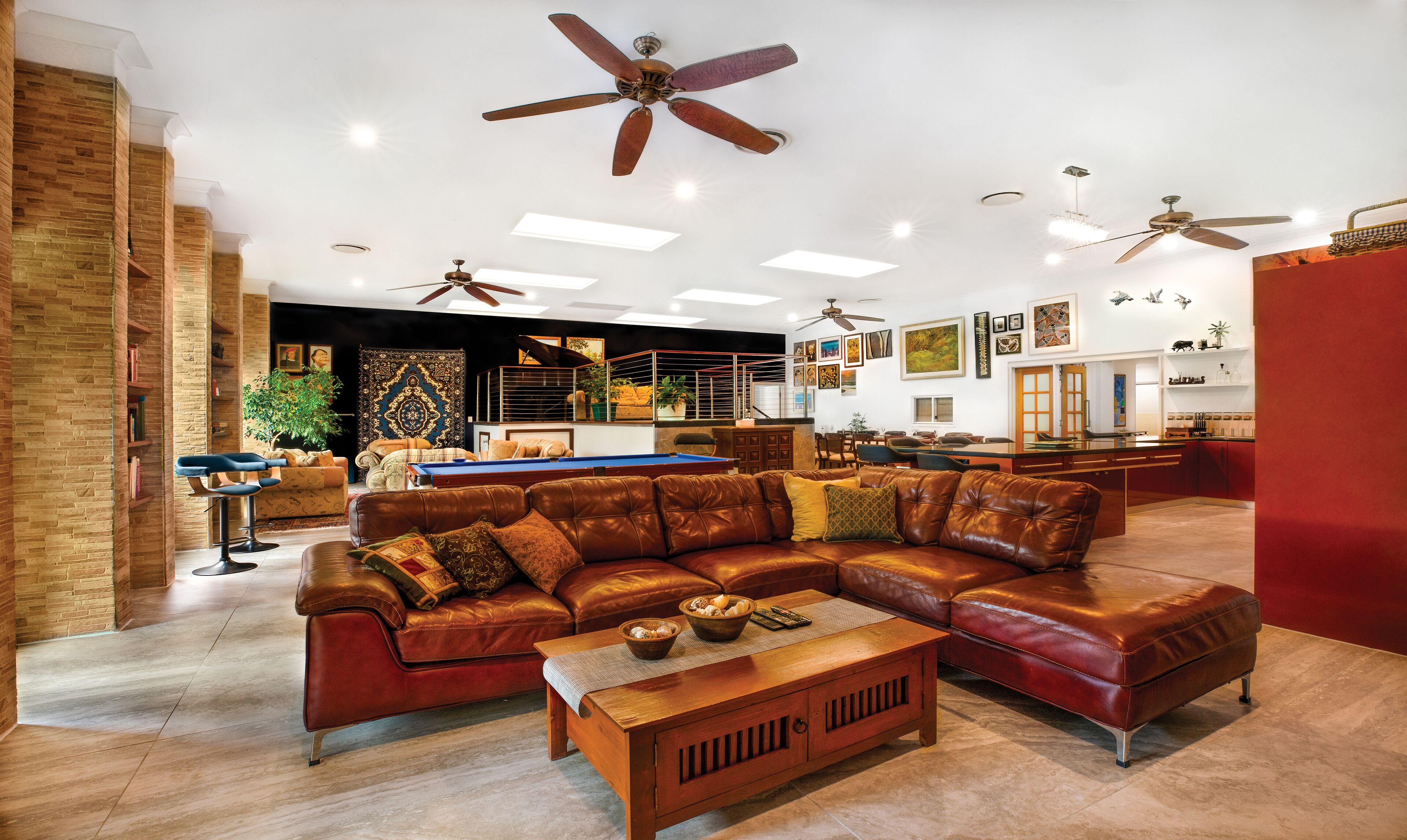 Luxury Penthouse, 5 Bedrooms, Garden View (with 3.5 bathrooms) | Living area | 75-inch flat-screen TV with cable channels, TV, Netflix