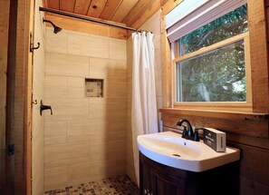 Hair dryer, towels - Lake Sequoyah Cottage: Lakeside Retreat w/ Hot Tub, Dock & Canoe | Pet-Friendly (Highlands)