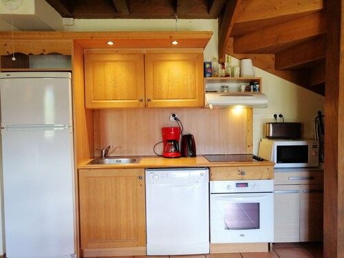 Cozy 3-room chalet with fireplace in Pra-Loup