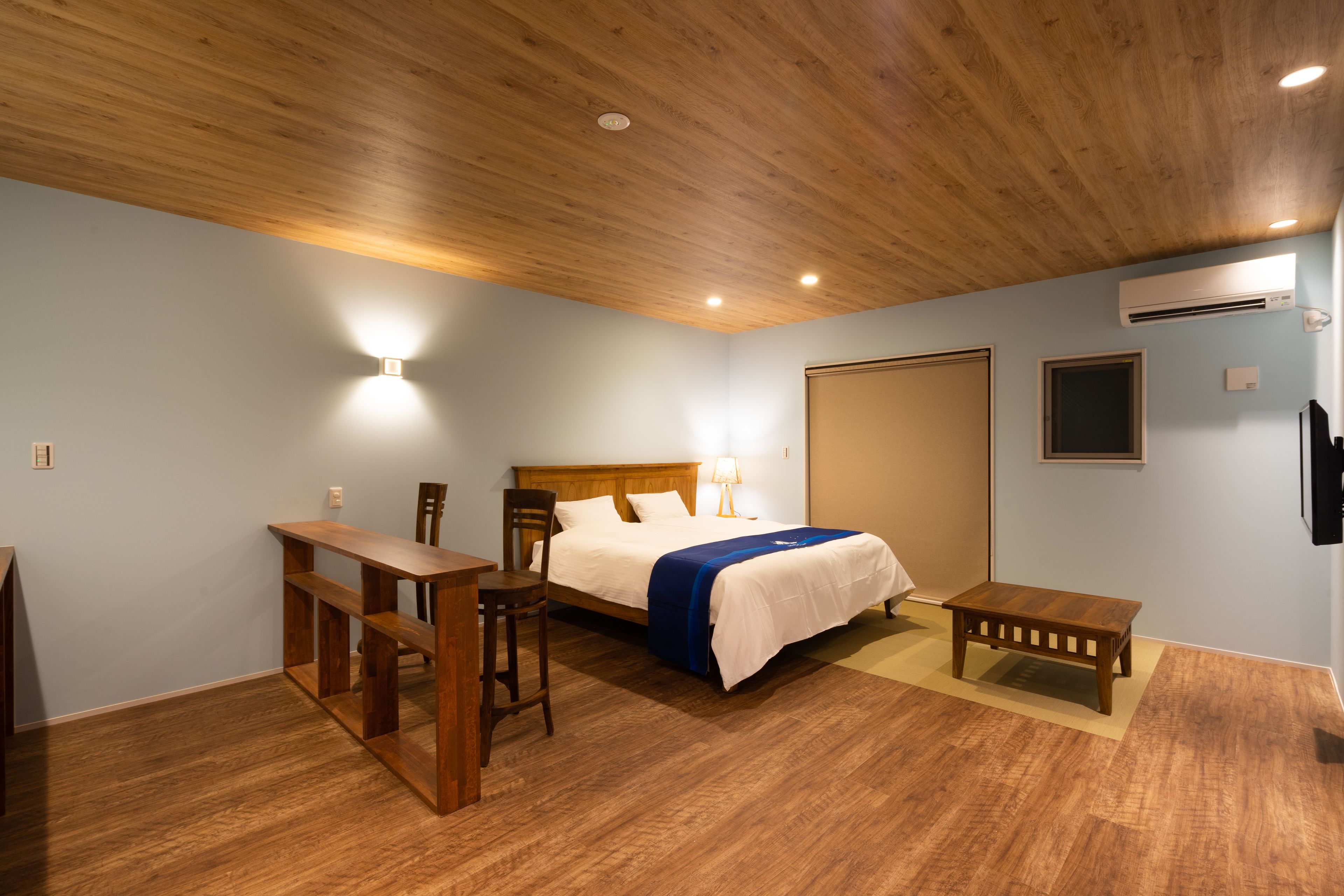 individually decorated, individually furnished, iron/ironing board